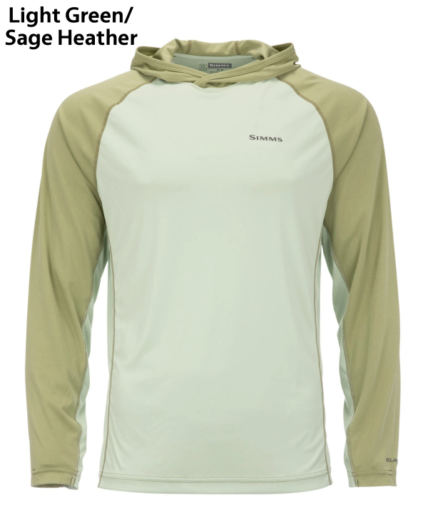 Simms Bugstopper Solarflex Hoody Light Green Sage Heather